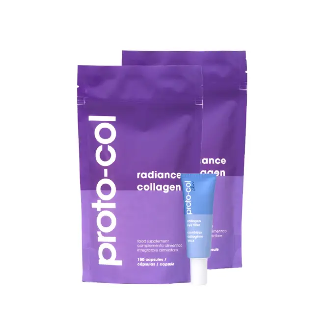 60 días de colágeno cápsulas con ácido hialurónico + contorno de ojos antiedad